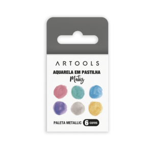 Aquarela Pastilha Matiz - Metallic - 6 Cores