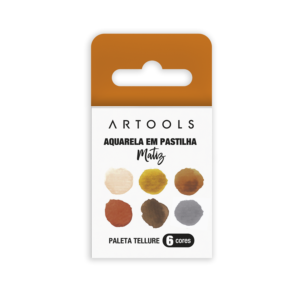 Aquarela Pastilha Matiz - Tellure - 6 Cores