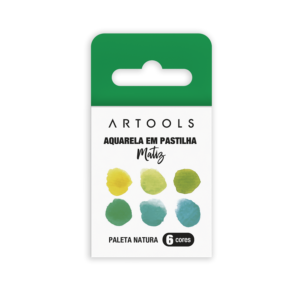 Aquarela Pastilha Matiz - Natura - 6 Cores