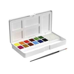 Aquarela Pastilha Matiz - Conjunto C/12 Cores