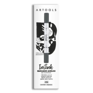 Marcador Acrílico Instink - Branco - Caixa C/6 un - Artools